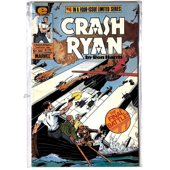 Marvel's Crash Ryan #4, Jan 1985, Epic Comics,  NM 9.4 - Picture 2 of 4
